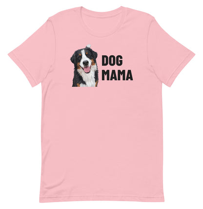 Dog Mama Custom Pet T-Shirt (Pink), Bear the Bernese Mountain Dog: front view. [ks Colour=Pink; kind=product]