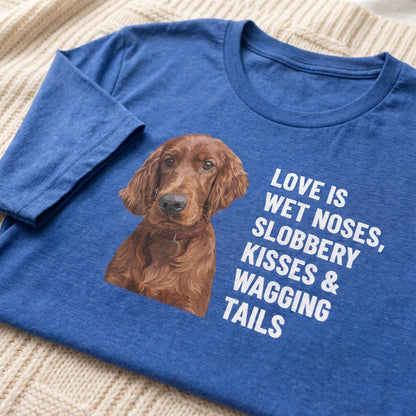 Close-up of the printed design and material. [ks Colour=Heather True Royal; kind=closeup]